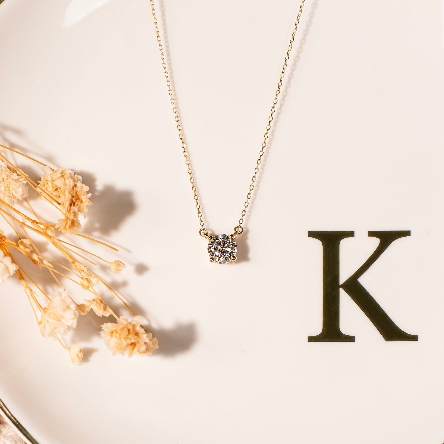 14kt Yellow Gold Diamond Choker