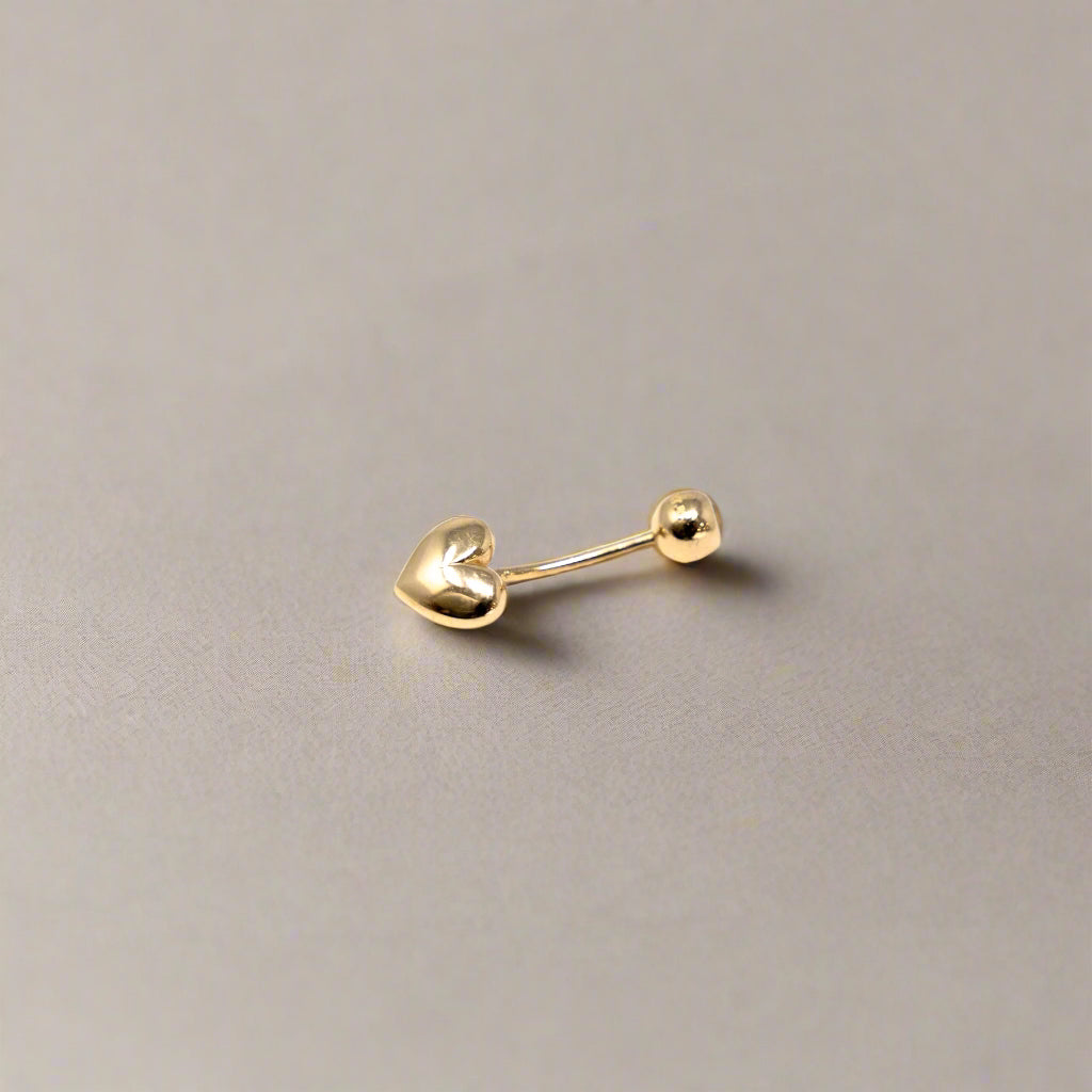 14kt Gold Heart piercing - 15097