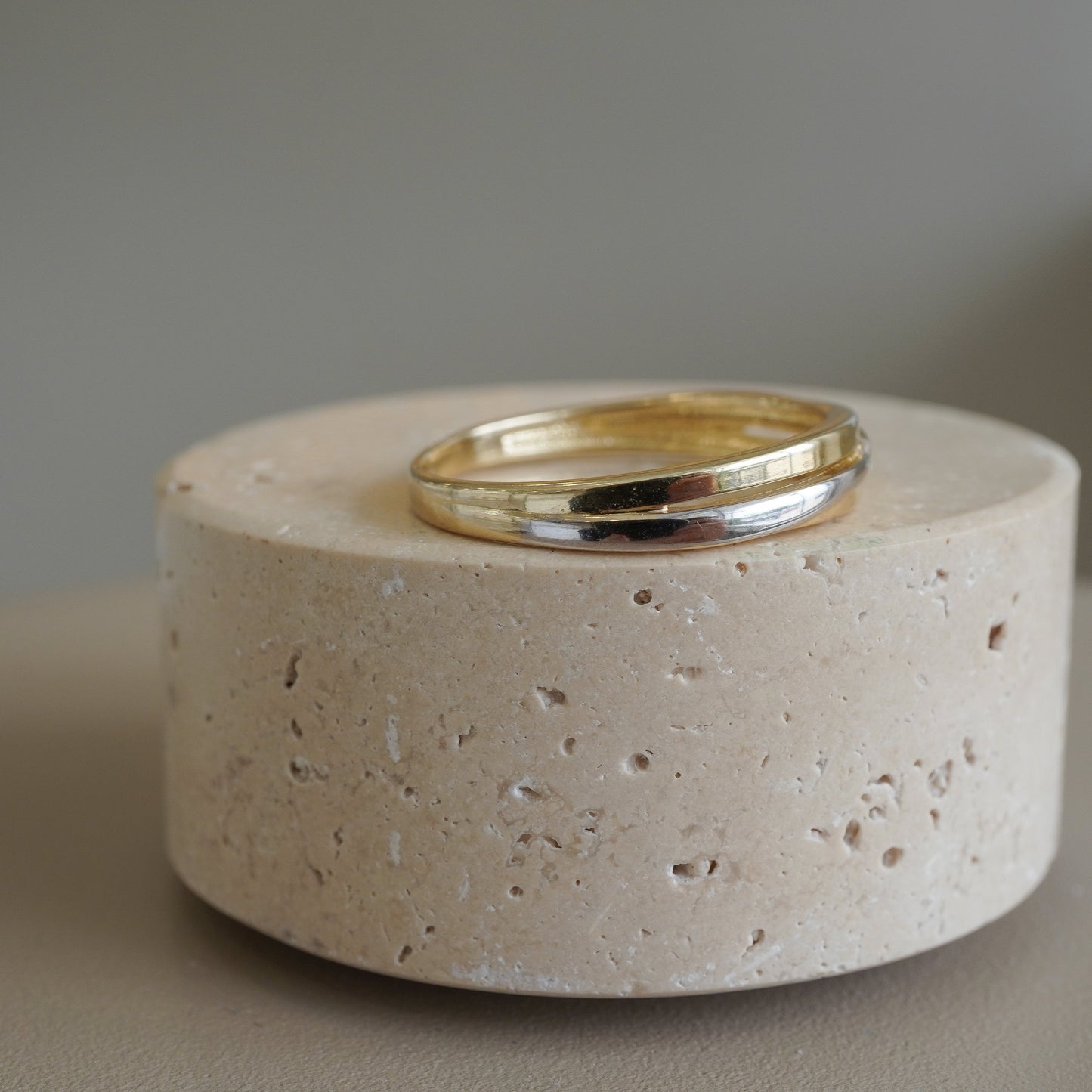 10k Yellow gold eternity band ring-16114