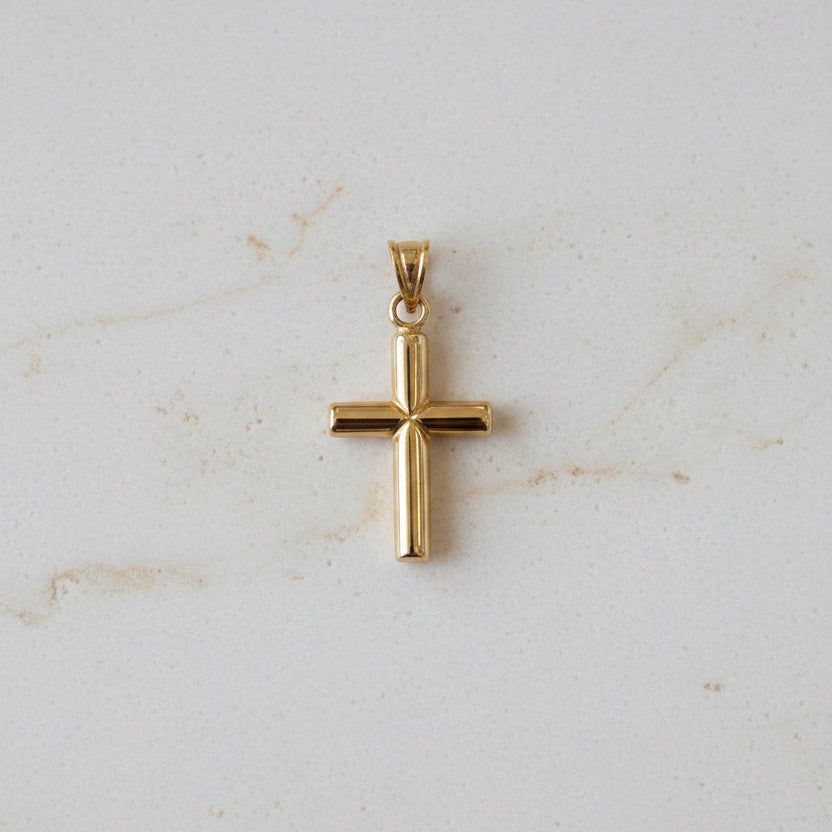14kt Cross Charm