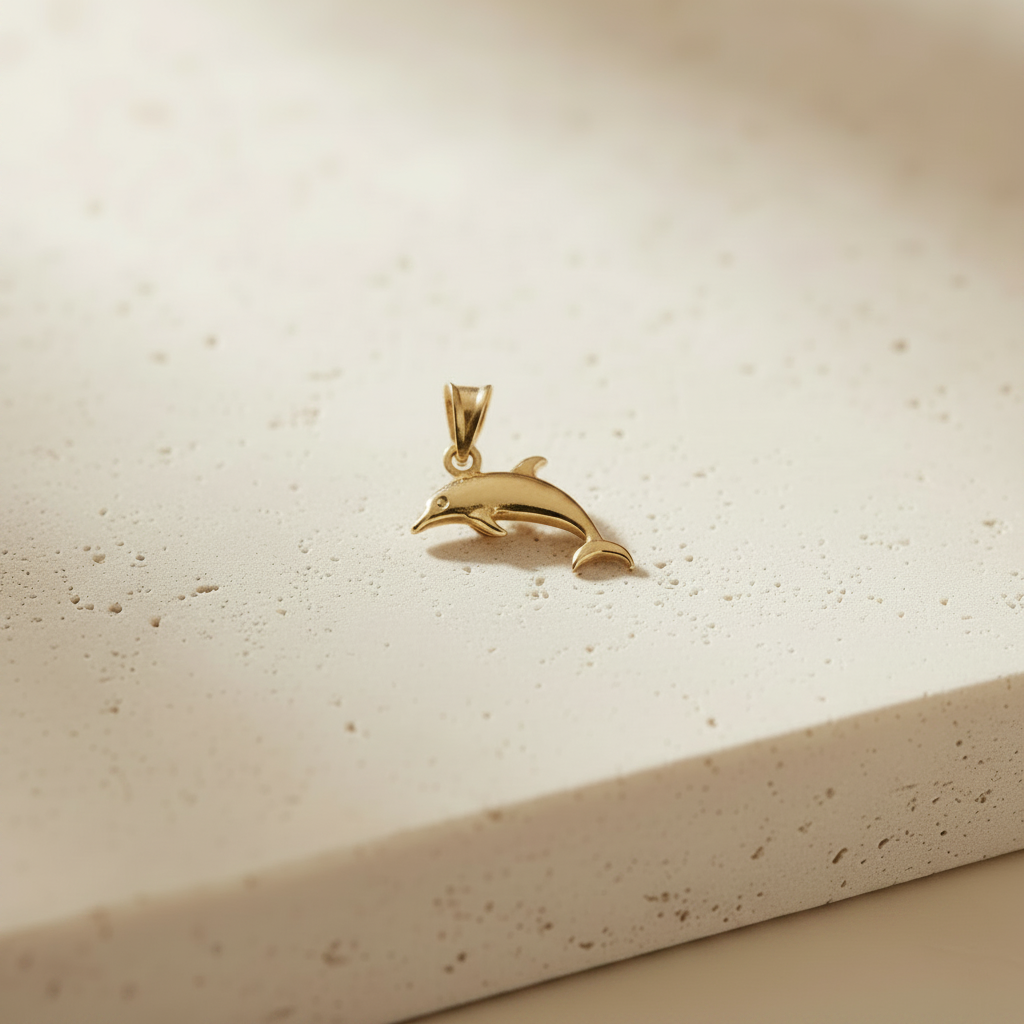14Kt Dolphin Charm