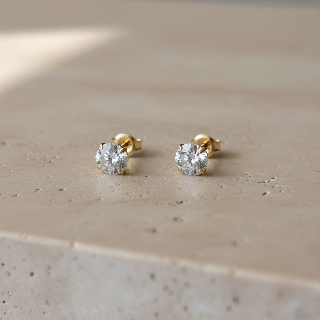 14Kt Zirconia Earrings - 17524